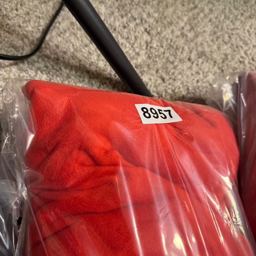 The North Face Mens XL 1/4 Zip Fleece Pullover Red TKA 100 Logo Sweater - Picture 4 of 4